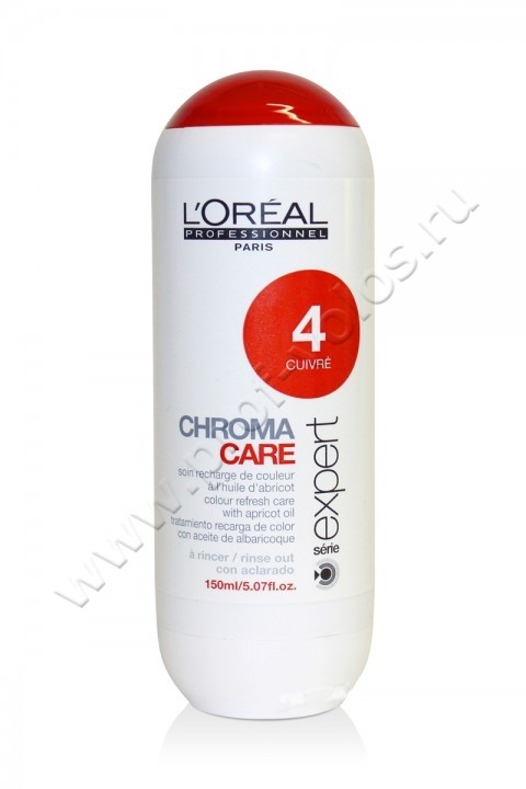 Бальзам для волос Золотая медь Loreal Professional Chroma Care 4 Тонирующий...