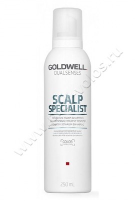 Goldwell Sensitive Foam Shampoo шампунь-мусс для чувствительной кожи 250 мл, шампунь для чувствительной кожи головы без цвета и запаха