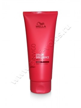 Wella Professional Invigo.Color Brilliance Conditioner бальзам для окрашенных жестких волос 200 мл, бальзам для сохранения цвета окрашенных жестких волос глубоко увлажняет, придает сияющий блеск и улучшает расчесываемость