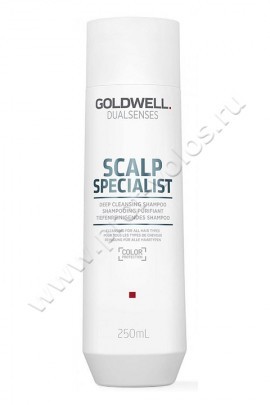 Goldwell Deep Cleansing Shampoo шампунь для глубокого очищения 250 мл, обеспечивает мягкое и глубокое очищение волос и кожи головы, способствуя проникновению последующего ухода