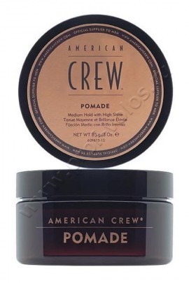 American Crew Pomade мужская помада для укладки средней фиксации 85 мл, помада для укладки волос с высоким уровнем блеска