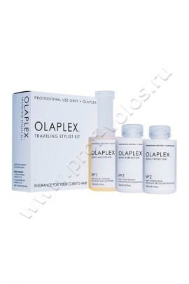 Olaplex Traveling Stylist Kit набор косметики для стилиста по уходу за волосами при окрашивании, не заменимые три средства при любых техниках окрашивания, выпрямления и химической завивки