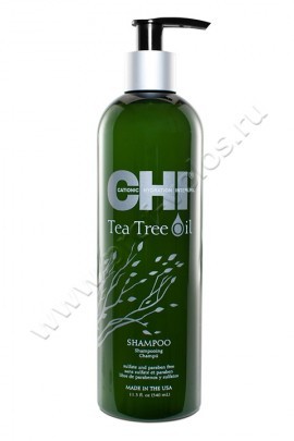 CHI Tea Tree Oil Shampoo шампунь универсальный 355 мл, с маслом чайного дерева очищает поры, успокаивает и освежает кожу головы, укрепляет локоны