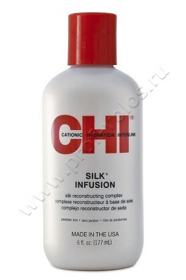 CHI Infra Silk Infusion гель восстанавливающий с шелком 177 мл, натуральное средство Инфра Шелковая Инфузия для реконструкции поврежденных, ломких и сухих волос