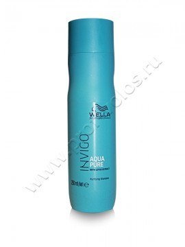 Wella Professional Aqua Pure Purifying Shampoo шампунь очищающий 250 мл, глубоко очи­щающий шампунь удаляет остатки ста­йлинговых средств