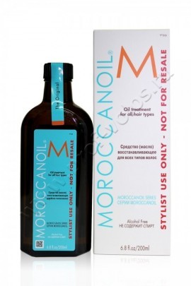 Moroccanoil Oil Treatment масло восстанавливающее 200 мл, масло мгновенно впитывается и восстанавливает хрупкие ломкие локоны, не требует смывания