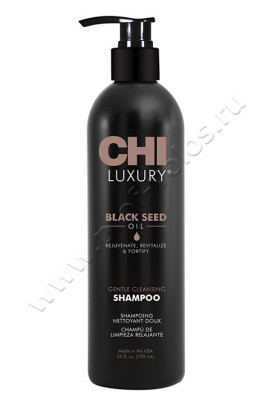 CHI Luxury Black Seed Oil Rejuvenating Shampoo шампунь очищающий 739 мл, очищающий шампунь с маслом черного тмина оздоравливает пряди, укрепляет их и защищает от факторов, вызывающих раннее старение