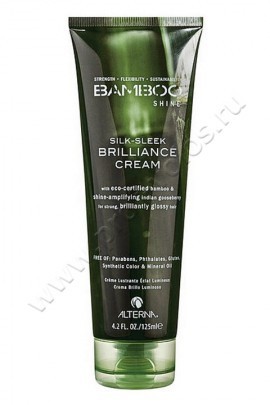 Alterna Bamboo Luminous Shine Silk-Sleek Brilliance Cream крем несмываемый для блеска 125 мл, несмываемый крем с экстрактом бамбука