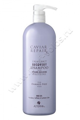 Alterna Caviar Anti-Aging Bond Repair Shampoo шампунь для мгновенного восстановления 1000 мл, безульфатный шампунь возрождает и восстанавливает локоны, делает их сильными и здоровыми, придает им гладкость, блеск и шелковистость