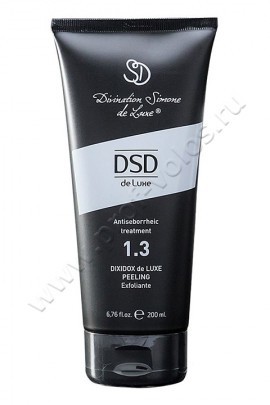 DSD De Luxe Peeling 1.3 пилинг для волос и кожи головы очищающий себорегулирующий 200 мл, пилинг Антисеборейный № 1.3 создан на основе комплекса фруктовых кислот и салициловой кислоты, растительных экстрактов и пудры из косточек абрикоса.