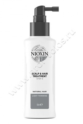 Nioxin Scalp Treatment System 1 маска питательная 100 мл, маска для питания волос восстанавливает кожу головы, визуально увеличивает объем и придает здоровый блеск локонам