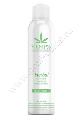 Hempz Hair Care Herbal Workable Hairspray MEDIUM Hold         227 ,    ,     