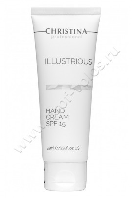 Christina Illustrious Hand Cream SPF15 крем защитный для рук СЗФ15 75 мл, защищает от сухости и солнечного повреждения, уменьшая появление пигментных пятен и признаков старения