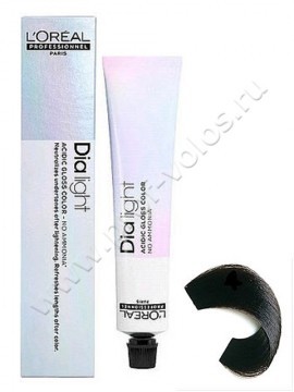 Loreal Professional Dia Light 4 Brown краска для волос Оттенок шатен 50 мл, профессиональный безаммиачный тонирующий красситель Диа Лайт с ламинирующим эффектом