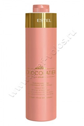 Estel Otium Chocolatier Pink Balm бальзам для волос Розовый шоколад 1000 мл, увлажняет, сохраняет естественный гидробаланс, питает и обеспечивает антиоксидантный эффект, дарит волосам нежность кашемира.