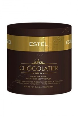 Estel Otium Chocolatier Maske маска для волос Тёмный шоколад 300 мл, реставрирует волосы на молекулярном уровне, стабилизирует уровень увлажнённости волос, интенсивно наполняет питательными компонентами, дисциплинирует