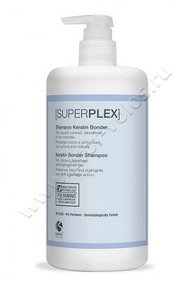 Barex Superplex Keratin Bonder Shampoo шампунь для окрашенных и обесцвеченных волос с кератином 750 мл, шампунь с аминокислотами кератина и комплексом пигментов для нейтрализации нежелательных желтых оттенков на светлых, седых или обесцвеченных волос