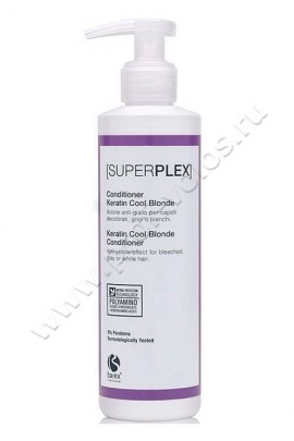Barex Superplex Keratin Cool Blond Conditioner кондиционер для придания холодного оттенка 200 мл, кондиционер с аминокислотами Кератина и комплексом пигментов для нейтрализации нежелательных желтых оттенков на светлых, седых или обесцвеченных волос