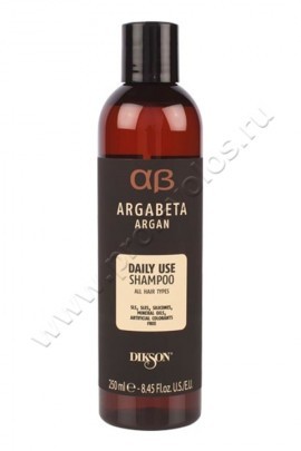 Dikson  Argabeta Daily Use шампунь для ежедневного применения с аргановым маслом 250 мл, шампунь прекрасно удаляет с волос и кожи головы любые виды загрязнения