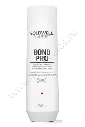 Goldwell Dualsenses Bond Pro Shampoo шампунь для ломких волос укрепляющий 250 мл, мгновенно обеспечивает уход и укрепляет структуру слабых хрупких волос. FadeStopFormula минимизирует вымывание цвета при каждом использовании