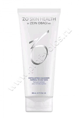 Zein Obagi ZO Skin Health Exfoliating Cleanser Normal To Oily Skin очищающее средство с отшелушивающим действием 200 мл, формула с салициливой кислотой подходят для подготовки кожи к дальнейшему уходу и очищения.