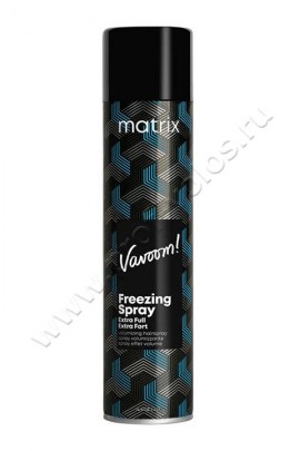 Matrix Vavoom Freezing Spray лак - спрей для волос сильной фиксации 500 мл, лак-спрей для сильной фиксации имeет сильную степень фиксации, не оставляет следов ,обладает УФ-защитой