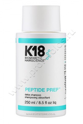 K18 Hair Biomimetic Hairscience Peptide Prep Detox Shampoo шампунь детокс для волос 250 мл, интенсивно очищающий шампунь с запатентованным пептидом K18Peptide™ и ингредиентами для ухода за кожей головы