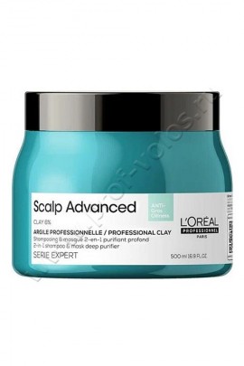 Loreal Professional Expert Scalp Advanced Shampoo-Masque -       500 ,    2  1               