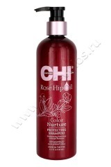 Шампунь CHI Rose Hip Oil Color Nurture Protecting Shampoo после окрашивания 340 мл