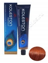 Крем - краска для волос Wella Professional Koleston Perfect 7.43 Blonde red-golden Red Titian стойкая 60 мл