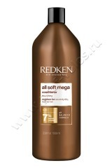 Кондиционер Redken All Soft Mega Conditioner для очищения, питания и смягчения очень сухих и ломких волос 1000 мл